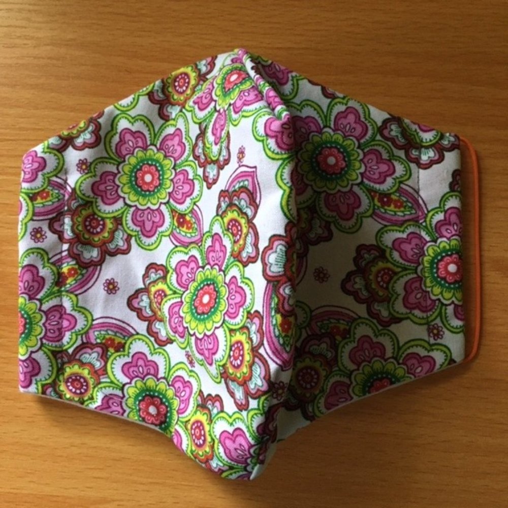 3-Layer Handmade Floral Face Mask